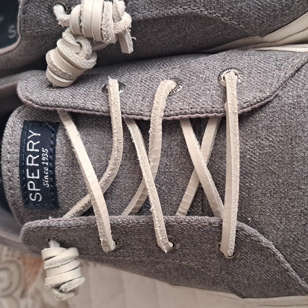 Sperry Women's Gray Sparkle Boat Shoes